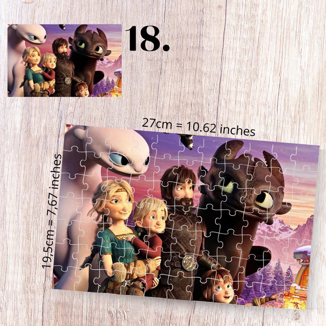 Puzzle 88 Pieces - How to Train Your Dragon Inspired