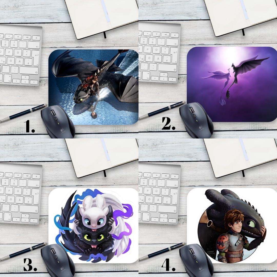 Podkładka pod mysz Jak wytresować smoka / How to Train Your Dragon – Szczerbatek i Czkawka