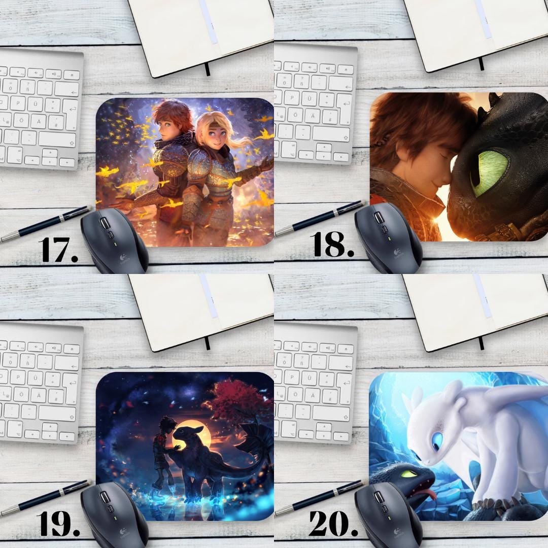 Podkładka pod mysz Jak wytresować smoka / How to Train Your Dragon – Szczerbatek i Czkawka