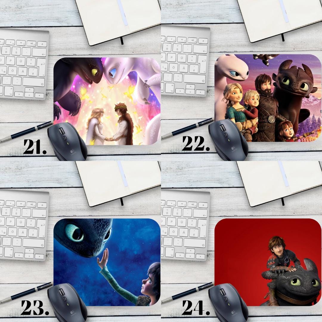 Podkładka pod mysz Jak wytresować smoka / How to Train Your Dragon – Szczerbatek i Czkawka