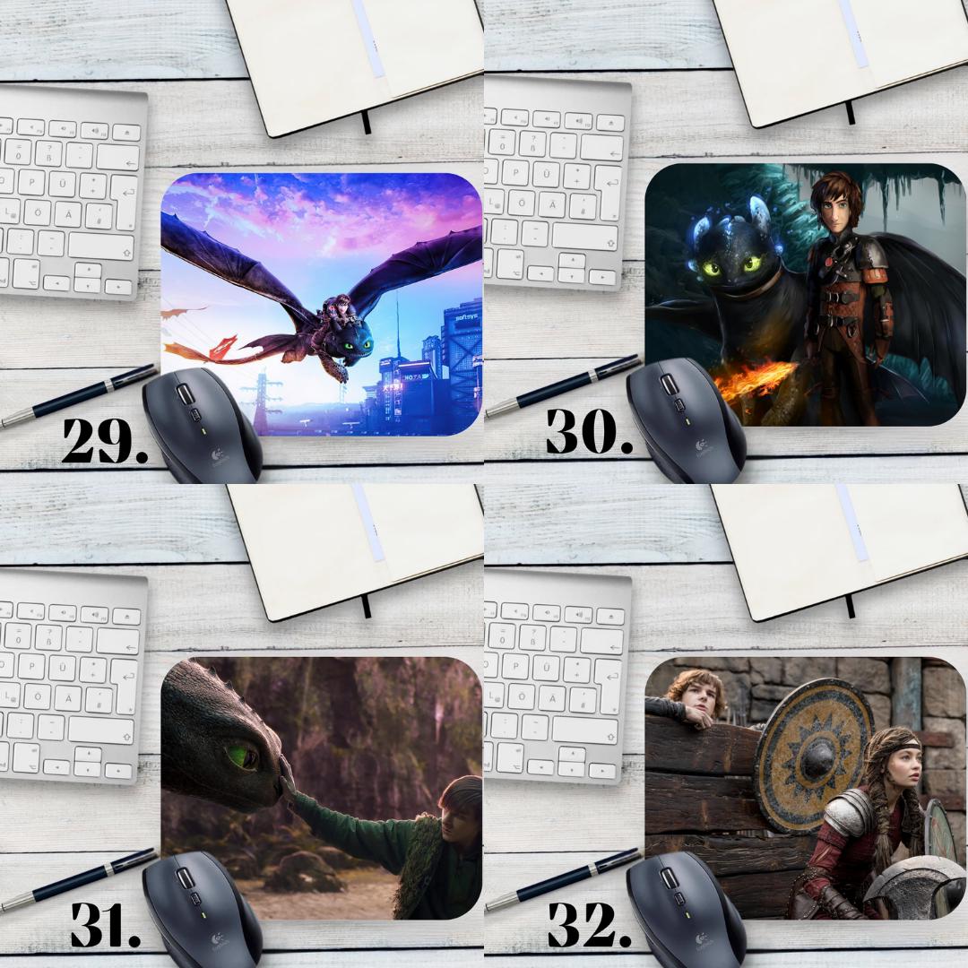Podkładka pod mysz Jak wytresować smoka / How to Train Your Dragon – Szczerbatek i Czkawka