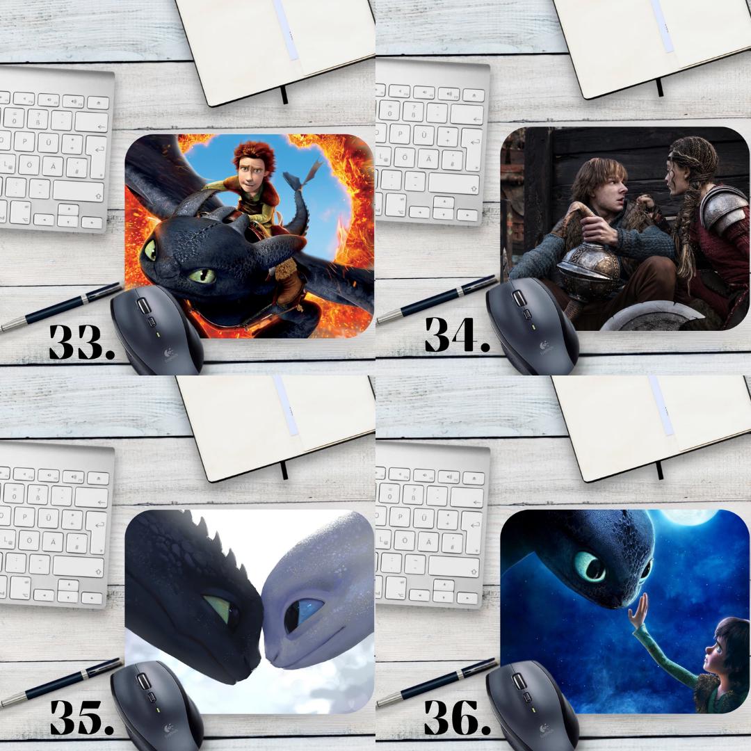 Podkładka pod mysz Jak wytresować smoka / How to Train Your Dragon – Szczerbatek i Czkawka