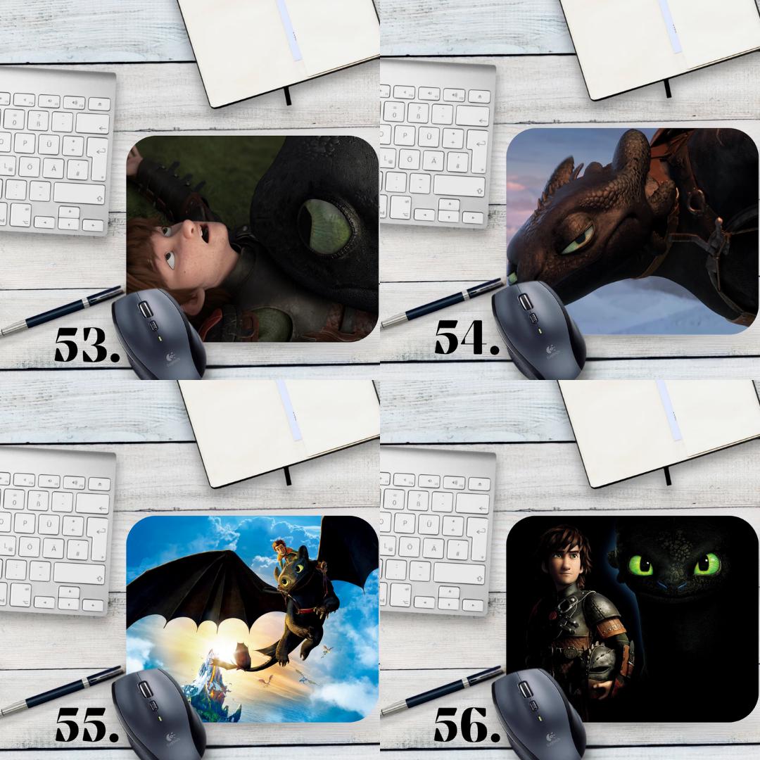 Podkładka pod mysz Jak wytresować smoka / How to Train Your Dragon – Szczerbatek i Czkawka