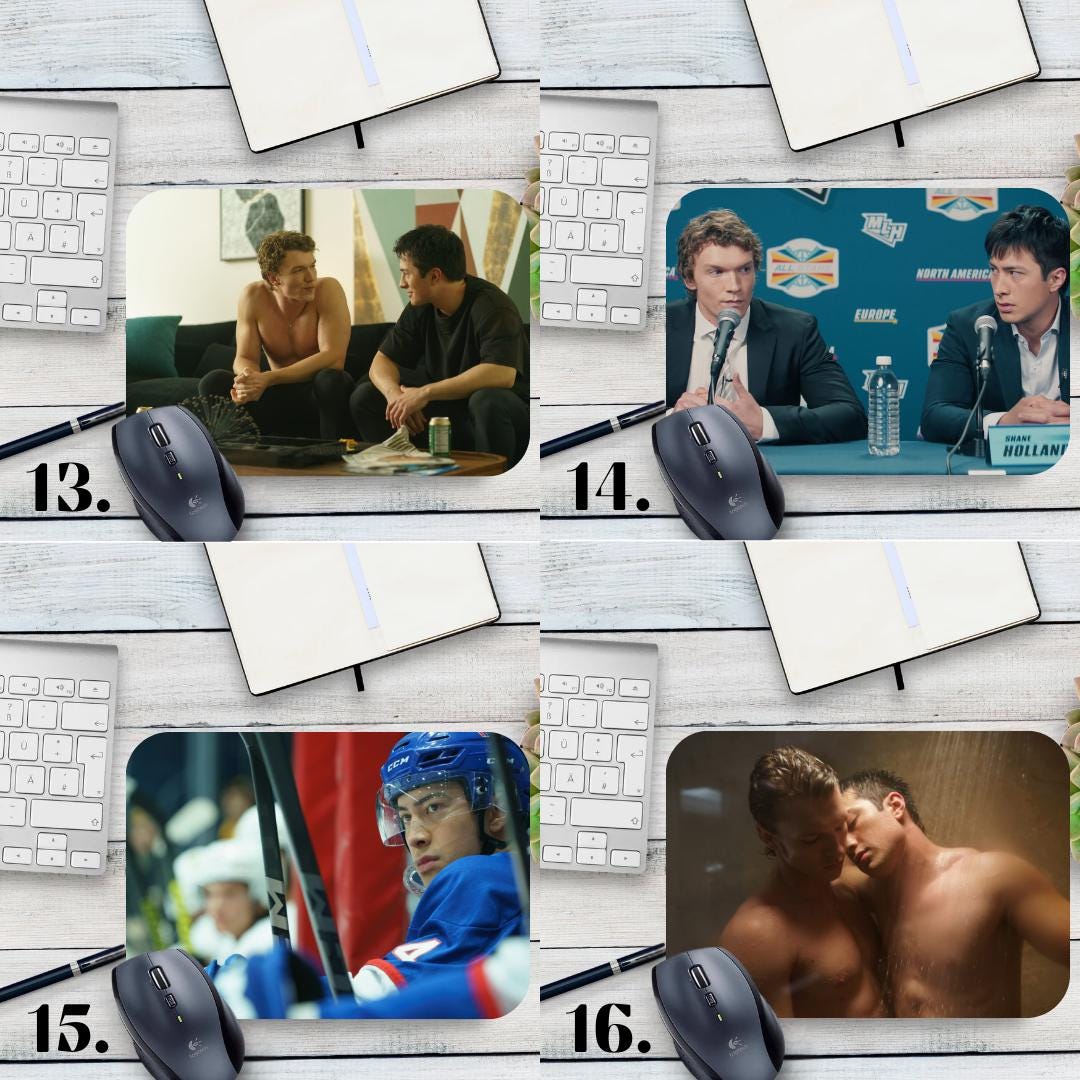 Podkładka pod mysz Gorąca rywalizacja / Heated Rivalry – romans sportowy, hokej