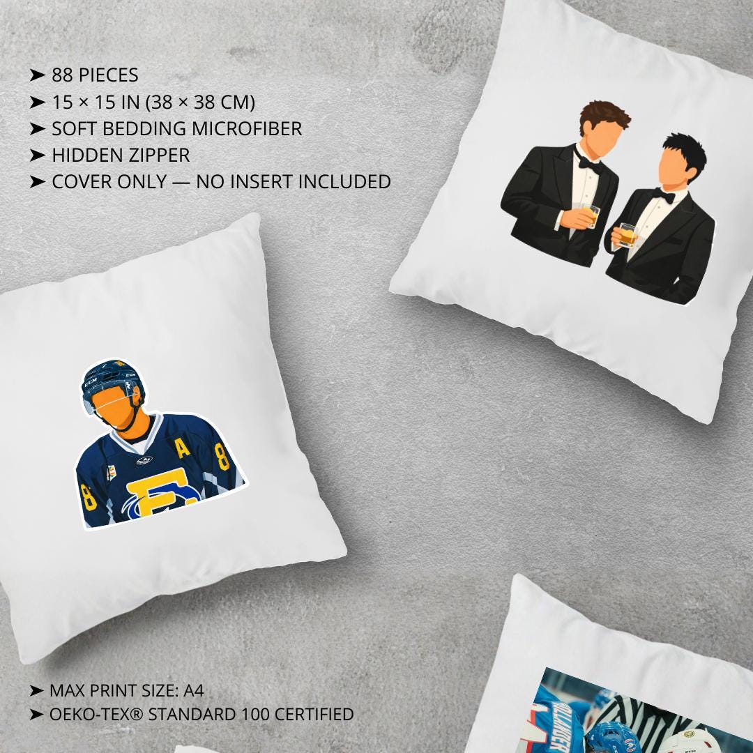 Poszewka na poduszkę - inspirowana Heated Rivalry