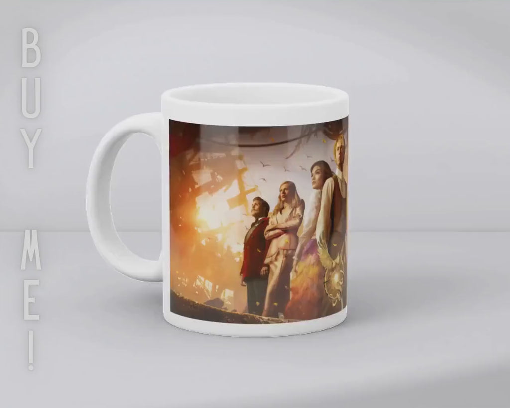 The Hunger Games, Katniss Everdeen, Peeta Mellark, Gale Hawthorne, Haymitch, Effie, movie  | 100% CERAMIC MUG, 11Oz = 330ml