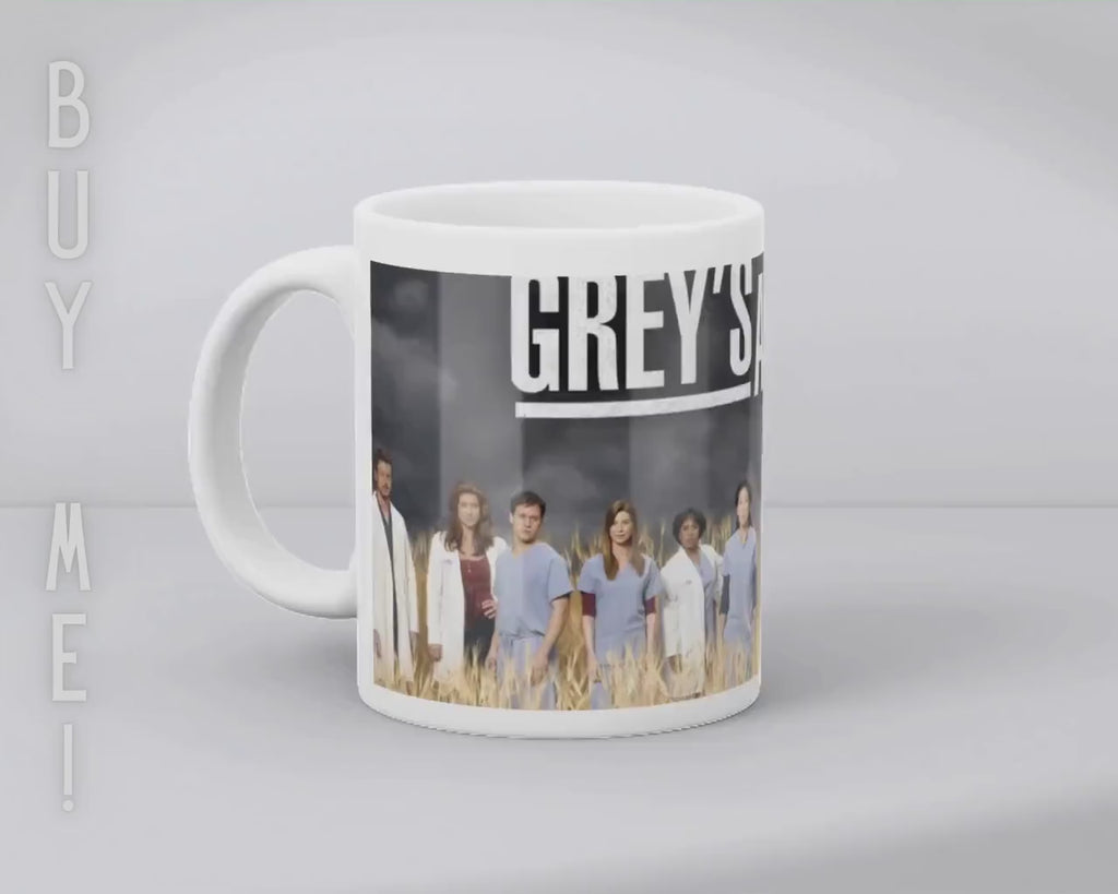 Grey's Anatomy, Meredith Grey, Miranda Bailey, Derek Shepherd, Alex Karev, Cristina Yang , Seattle Greys | 100% CERAMIC MUG, 11Oz = 330ml
