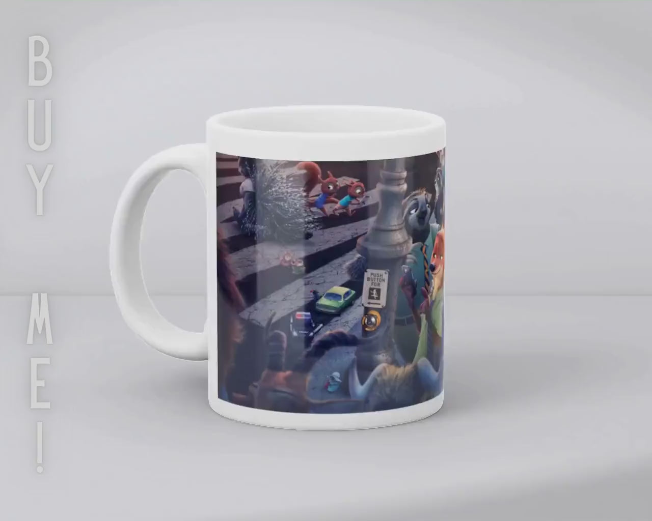 Zootopia, Judy Hopps, Nick Bajer, Bellwether, Clawhauser, Bonnie Hopps, Disney | 100% CERAMIC MUG, 11Oz = 330ml