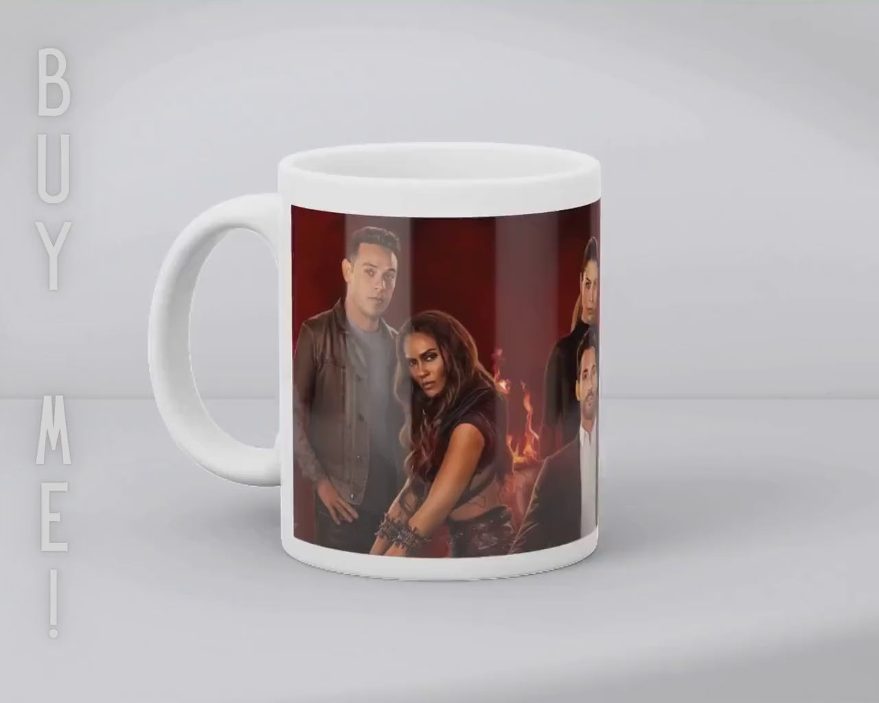Lucifer, Chloe Decker, Mazikeen, Amenadiel, Dr Linda, Ella Lopez, netflixseries | 100% CERAMIC MUG, 11Oz = 330ml