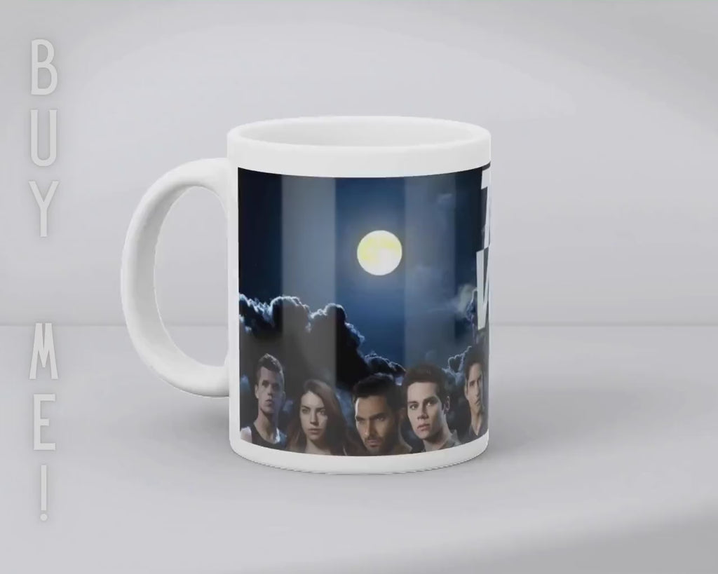 Teen Wolf, Scott, Stiles, Lydia, Alison, Stiles Stilinski, Lydia Martin, Allison Argent, Derek Hale  | 100% CERAMIC MUG, 11Oz = 330ml