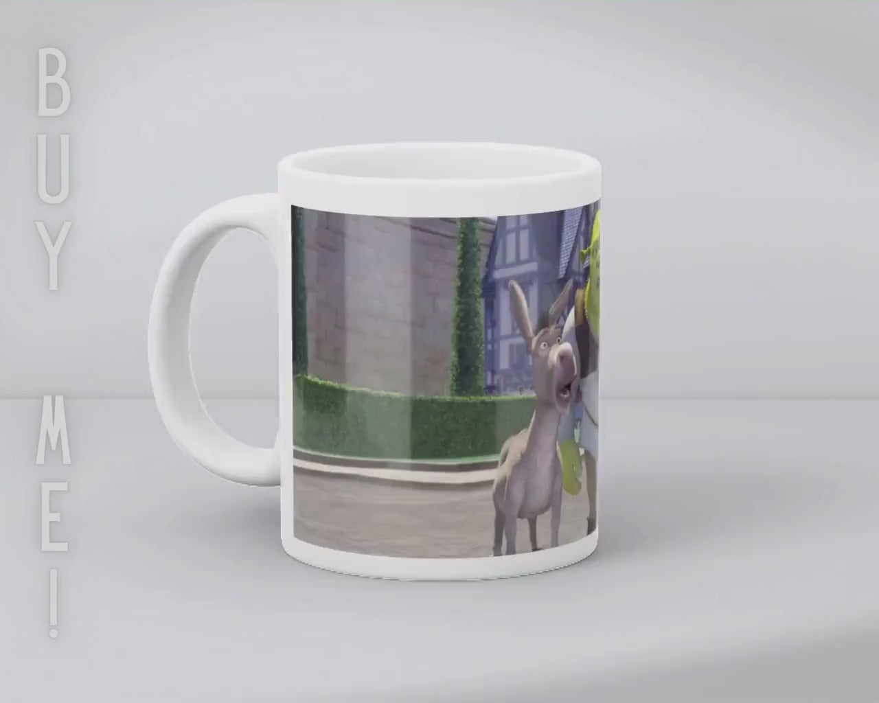 Shrek, Fiona, Donkey, Disney Pack | 100% CERAMIC MUG, 11Oz = 330ml