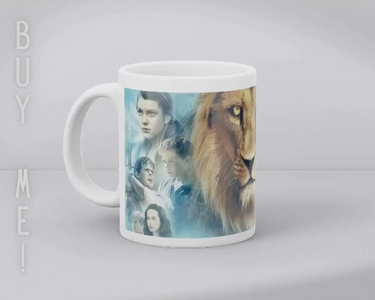 The Chronicles of Narnia: The Lion, the Witch and the Wardrobe, Aslan, Peter, Pevensie, Susan, Edmund, Lucy | 100% CERAMIC MUG, 11Oz = 330ml