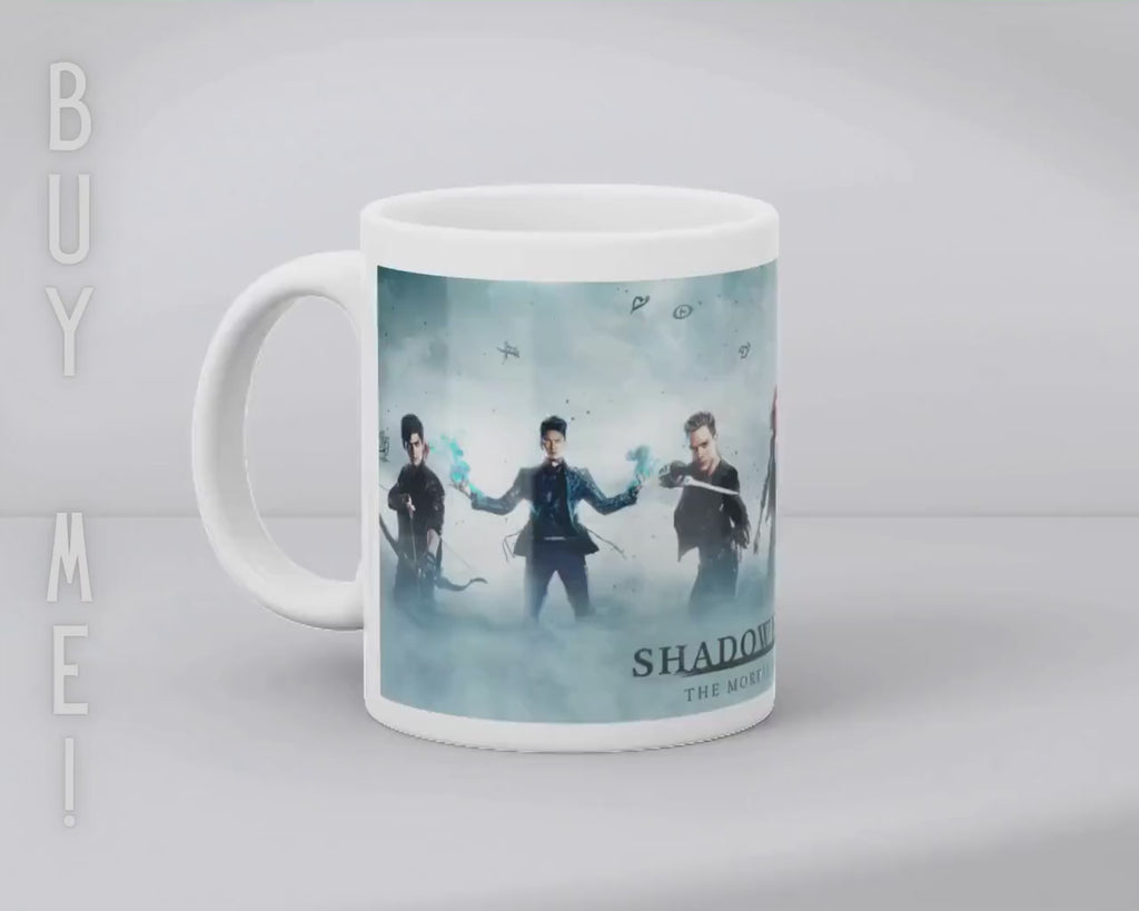 Shadowhunters, Clary Fray, Jace Wayland, Alec Lightwood, Simon Lewis, Magnus Bane, Isabelle Lightwood | 100% CERAMIC MUG, 11Oz = 330ml