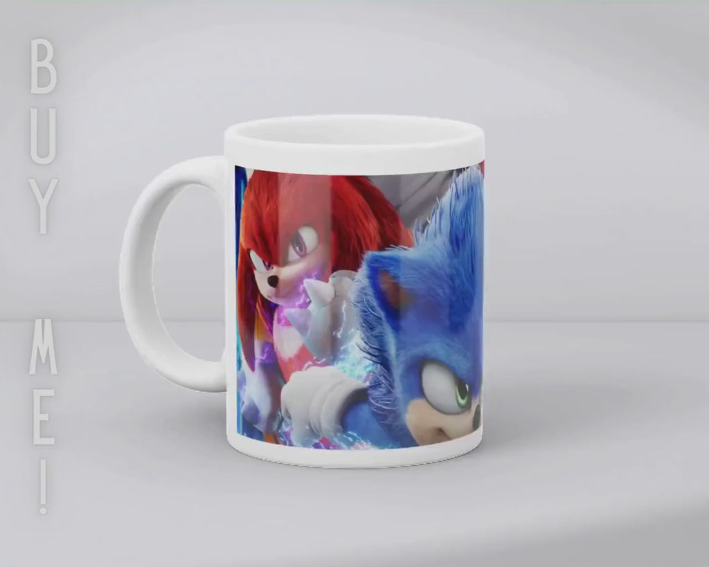 Sonic the Hedgehog, Sonic, Shadow, Knuckles, Tails, Dr Eggman | 100% CERAMIC MUG, 11Oz = 330ml