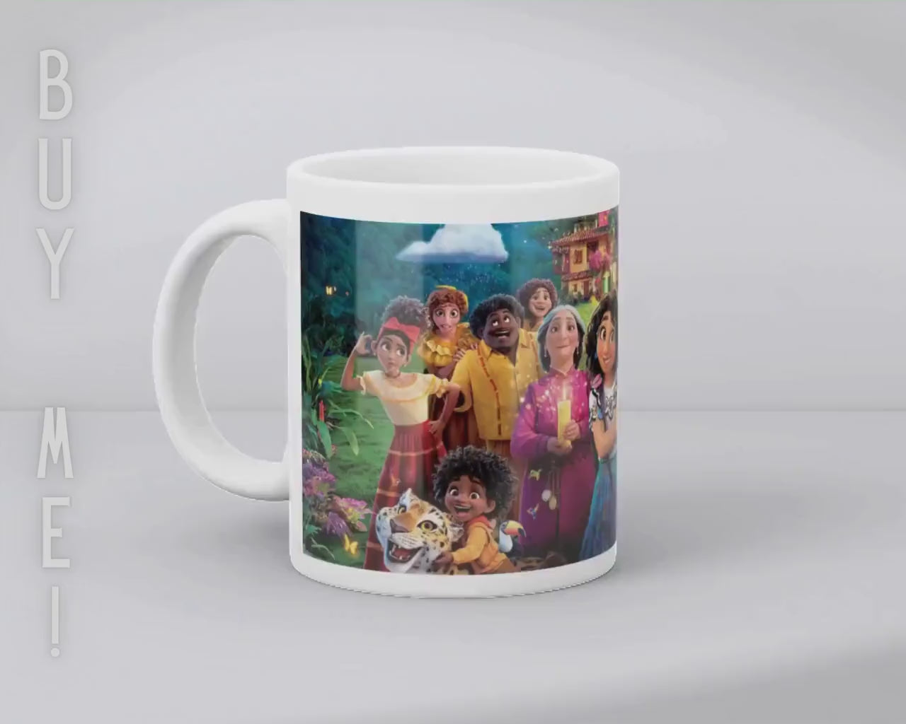 Encanto, Disney Pack, Mirabel , Bruno, Félix , Luisa , Julieta | 100% CERAMIC MUG, 11Oz = 330ml