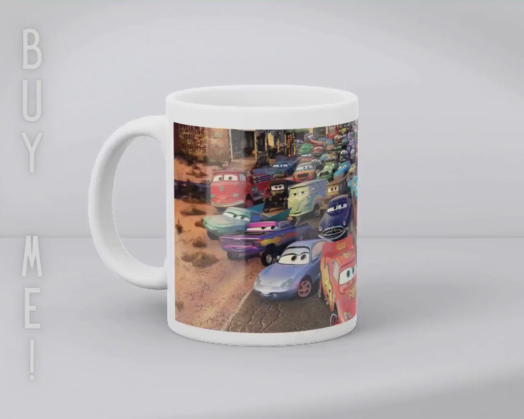 Cars, Lightning McQueen, Disney Pack | 100% CERAMIC MUG, 11Oz = 330ml